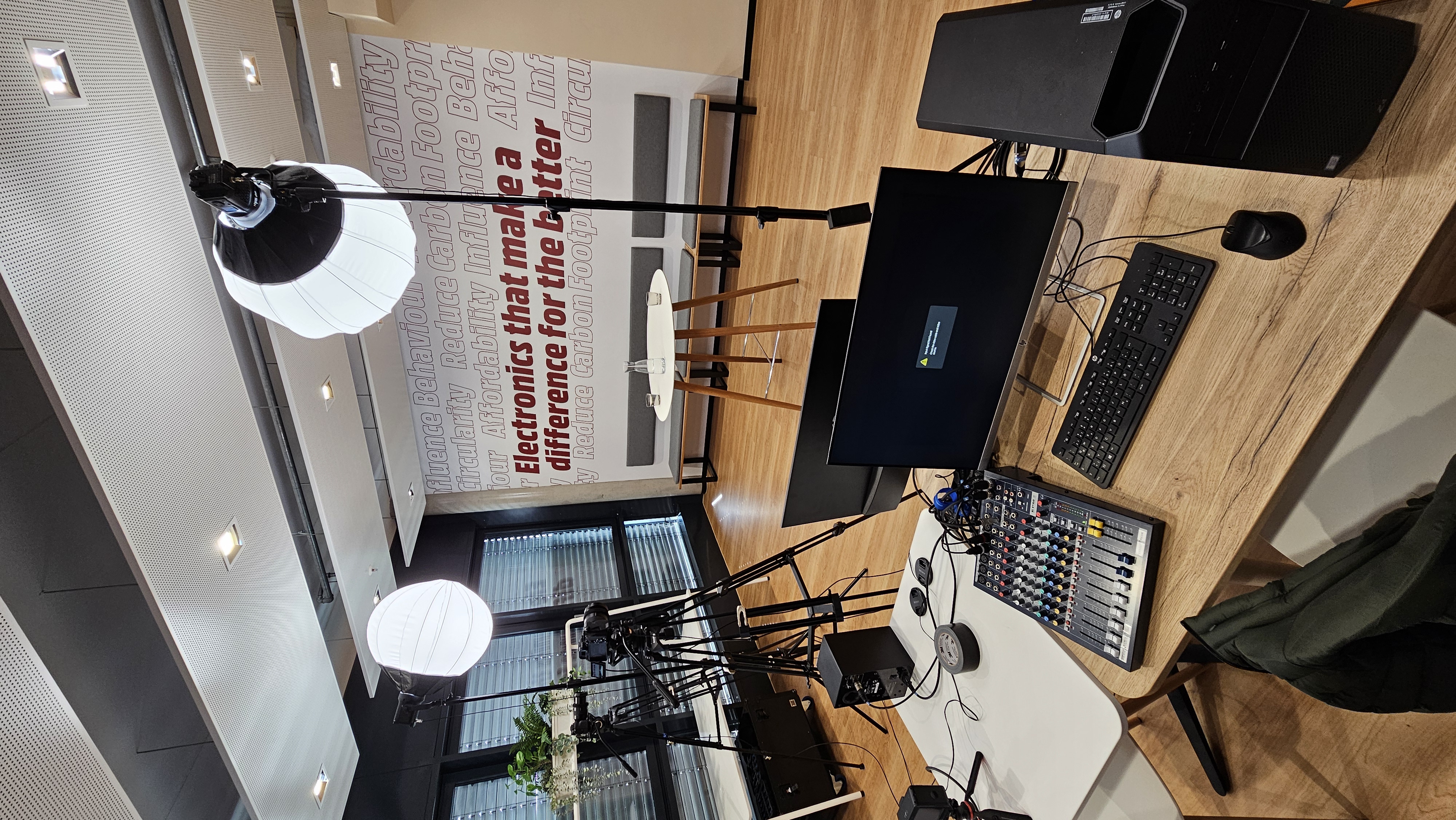 Streaming-Studio Setup für Hybrid Event